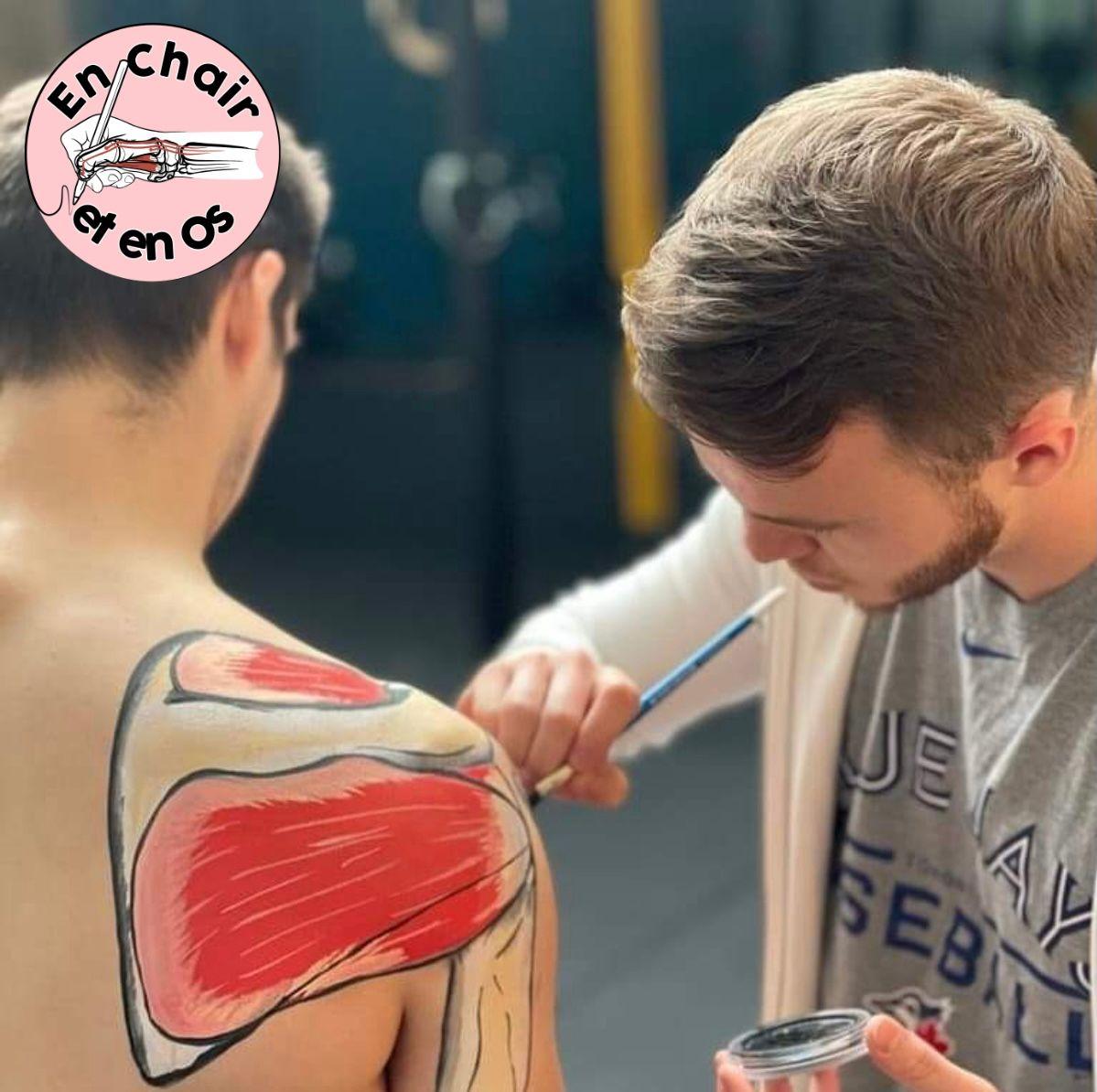 en chair et en os atelier de body painting